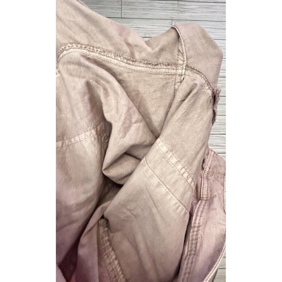 Anthropologie The Wanderer ‎ Utility Cargo Pants Pockets Stretch Pale Pink SZ 27 - Picture 5 of 10